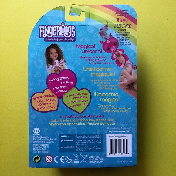 NIB TOYS R' US Skye Fingerlings Baby Unicorn - Picture 2 of 2